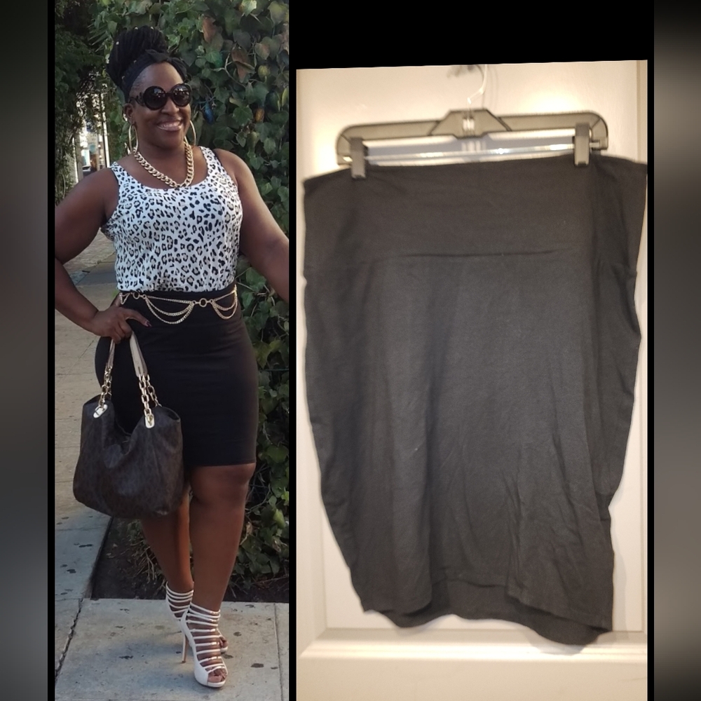 Elegant Charcoal Pencil Skirt